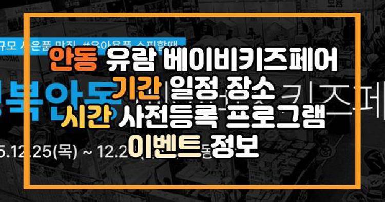 안동 유람 베이비키즈페어