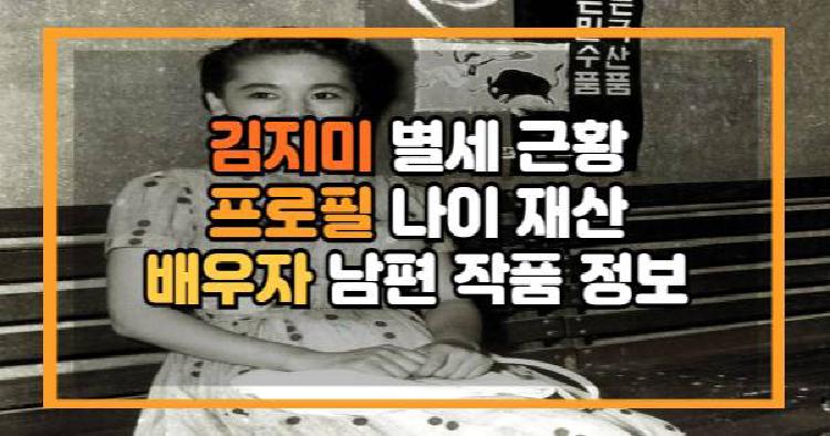 김지미 별세 근황