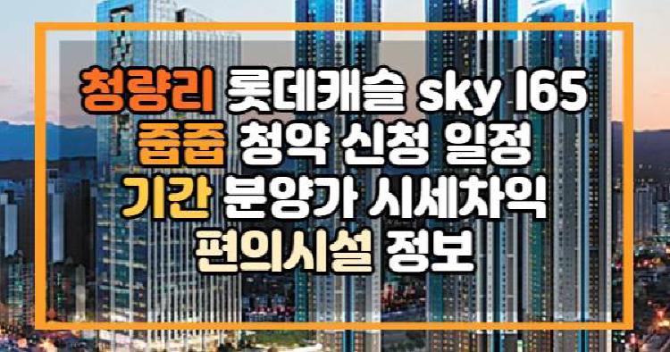 청량리 롯데캐슬 SKY L65