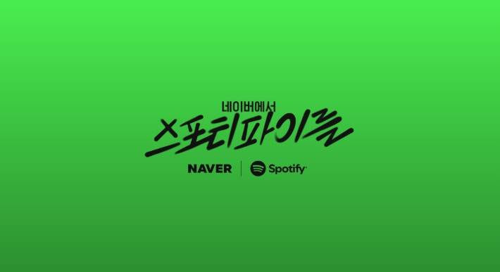 NAVER Spotify 팝업