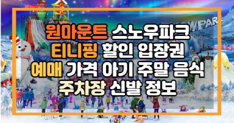 원마운트 스노우파크