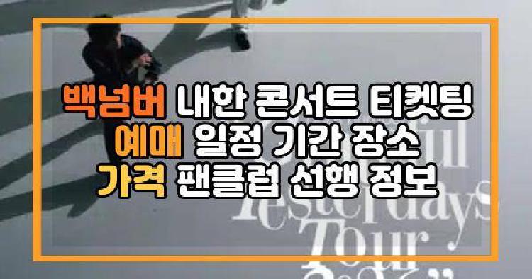 백넘버 내한