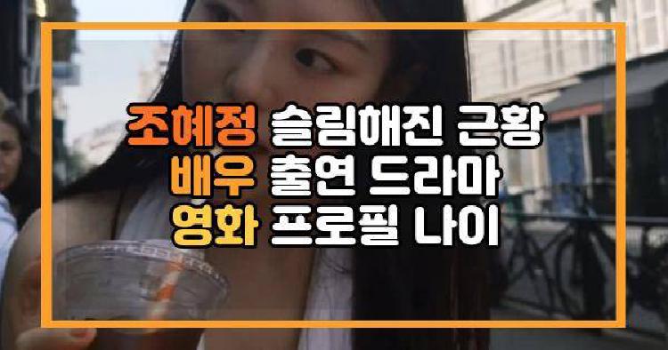 조혜정 슬림해진 근황 배우 출연 드라마 영화 프로필 나이