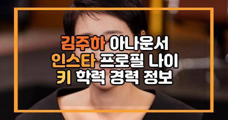김주하 아나운서