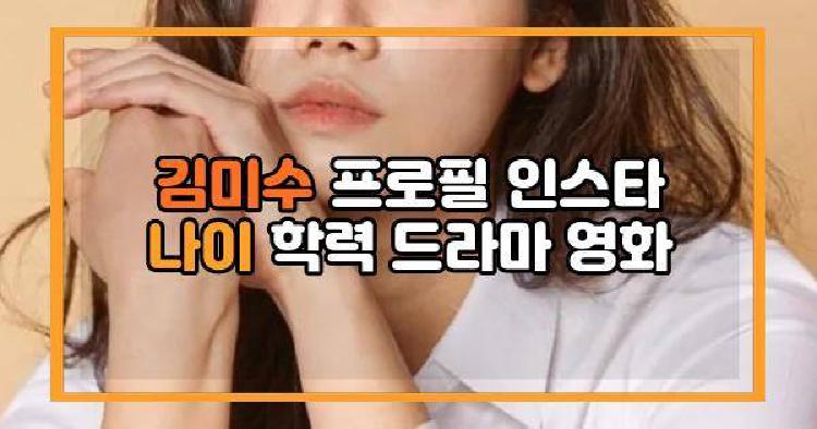 김미수 프로필