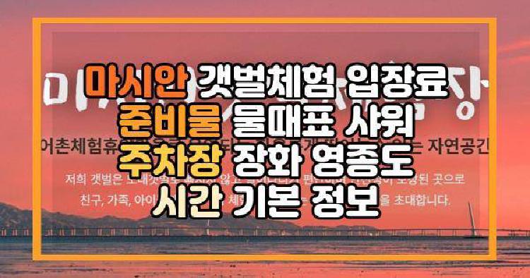 마시안 갯벌체험