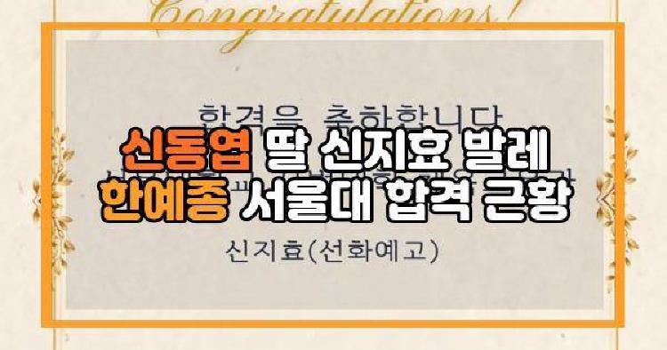 신동엽 딸 신지효