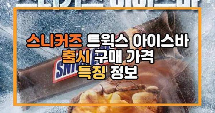 스니커즈 아이스바