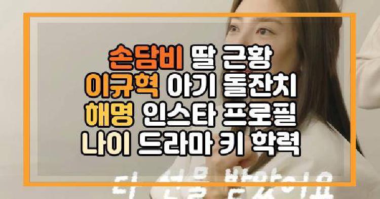 손담비 딸 근황