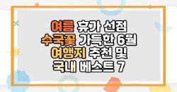 여름 휴가 선점 수국꽃 가득한 6월 여행지 추천 및 국내 베스트 7
