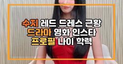 수지 레드 드레스 근황 드라마 영화 인스타 프로필 나이 학력