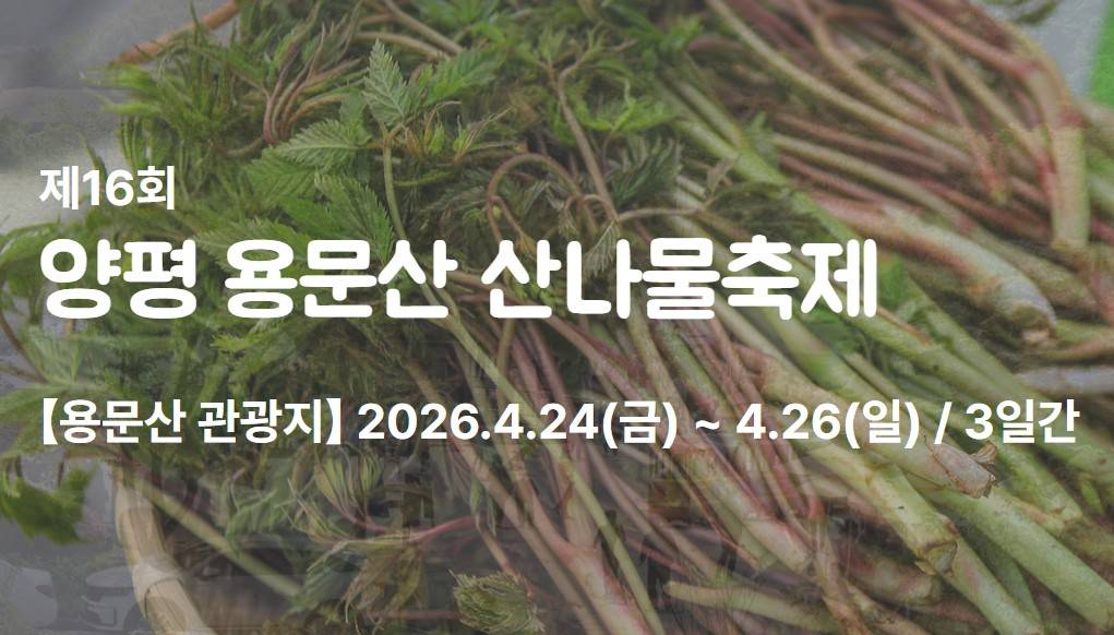 양평 용문산 산나물축제